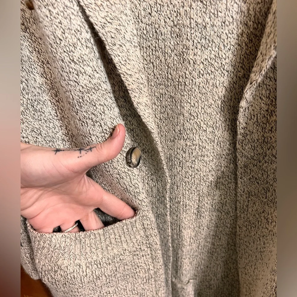 Lulus Cuddle Club Beige Marled Long Sleeve Coatigan - Picture 7 of 14